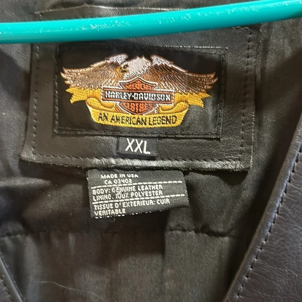 Harley Davidson vest Vietnam Vet embroidery size XXL